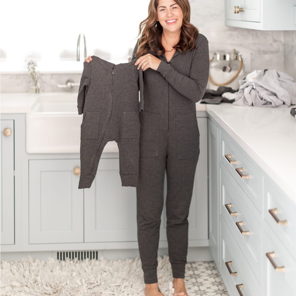 Smash + Tess Grey Jillian Harris Hoodie Romper